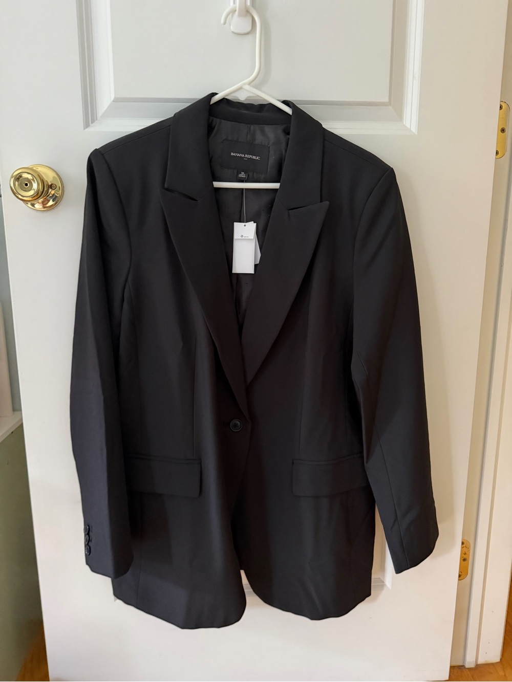 NWT Banana Republic Sculpted Suit Blazer Black Size 16